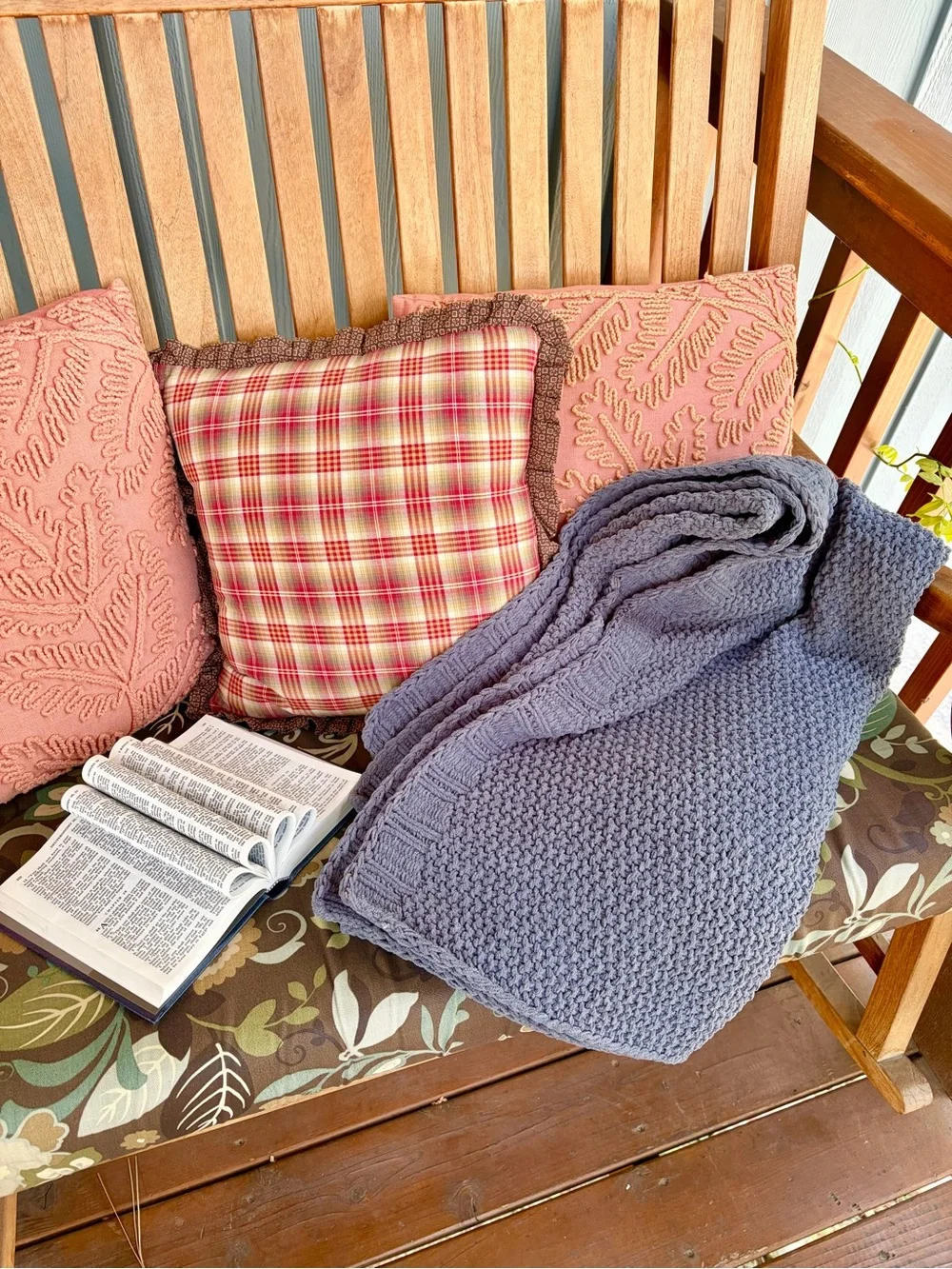 Threshold Gray Knit Throw Blanket